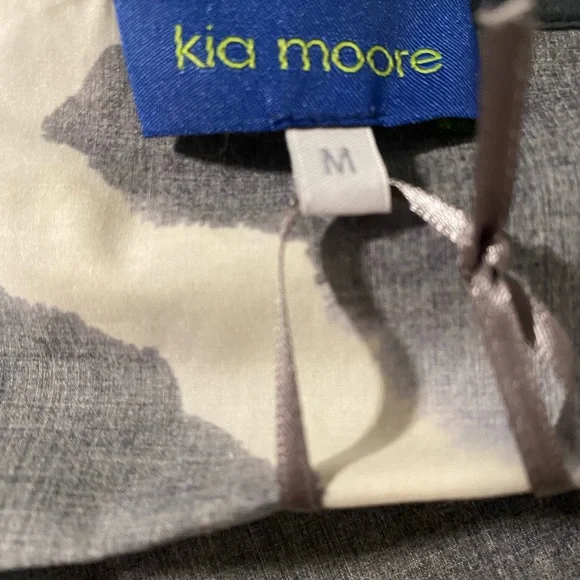 Kia Moore Floral Maxi Dress 100% Cotton Size M Made in the USA NWT - Picture 3 of 5